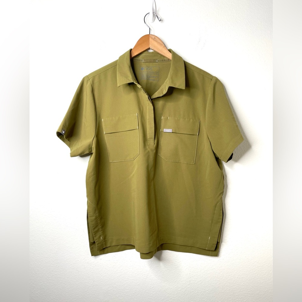 FIGS Martini Olive Nala polo scrub Set. XL - Picture 2 of 7